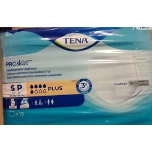 TENA ProSkin Plus Fully Breathable Incontinence Underwear S 15 Ct 4 pkgs
